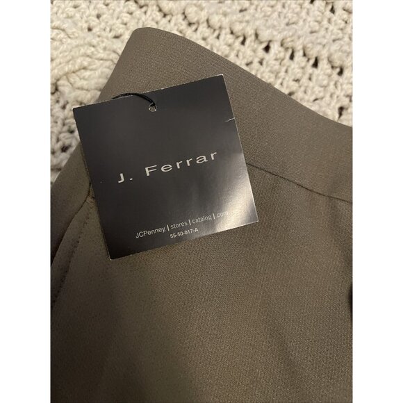 NWT J Ferrar Pleated Dress Pants Slacks Trousers Cuffed Men’s Size 36 X 30 Brown - Picture 2 of 16